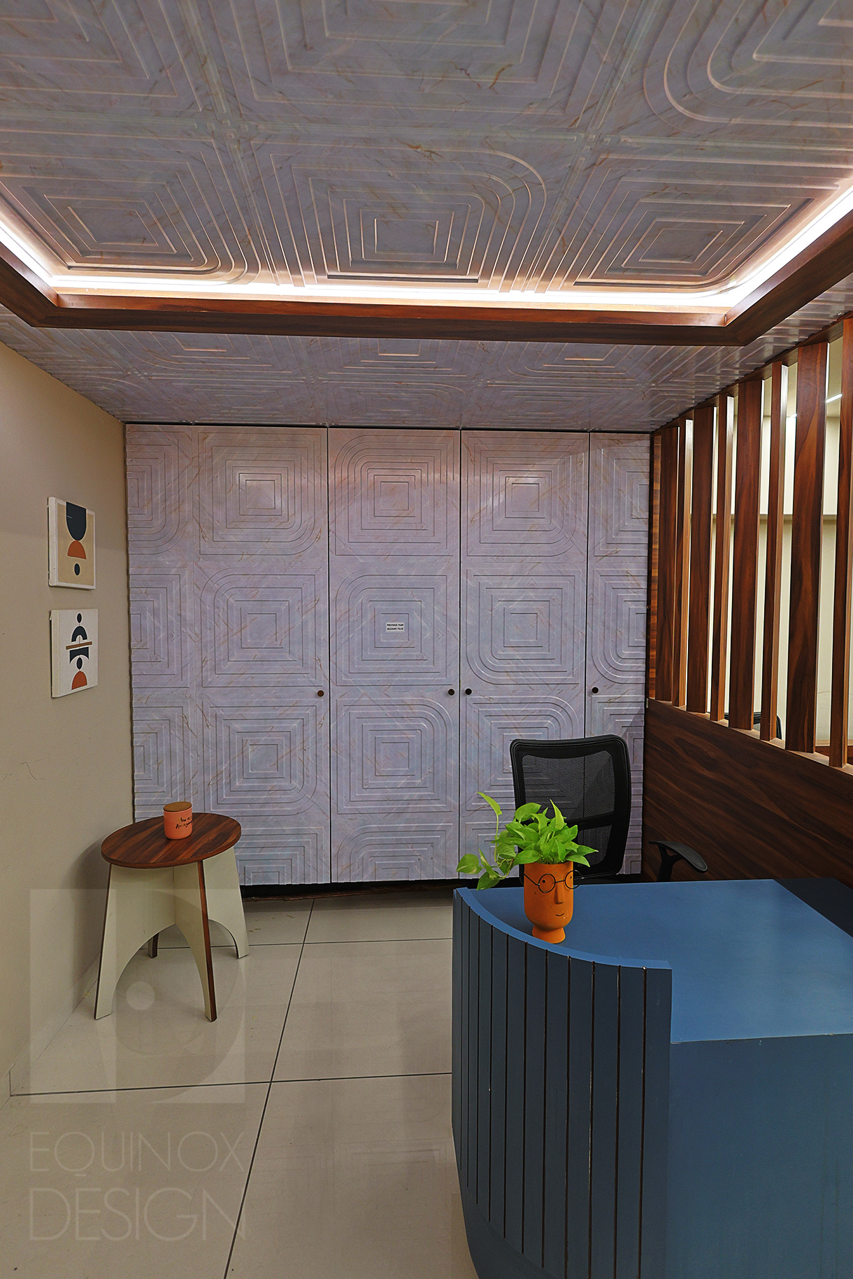 Foursun Office / Workspace Equinox Design | Architect & Interior Design by Ar. Naisargi Dave Zankar in Rajkot, Gujarat, India